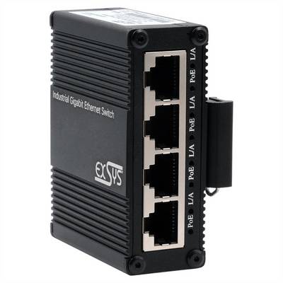 Exsys EXSYS EX-62021PoE-P 5-Port Industrial Gi sieťový switch-0