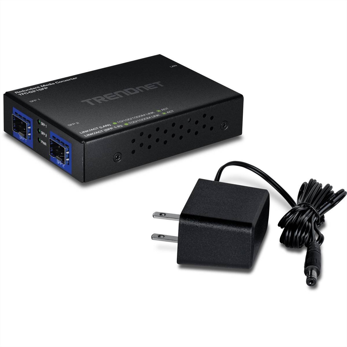 TrendNet TRENDnet TFC-G21SFP Medien Konverter 100 konvertor médií 1 GBit/s-2