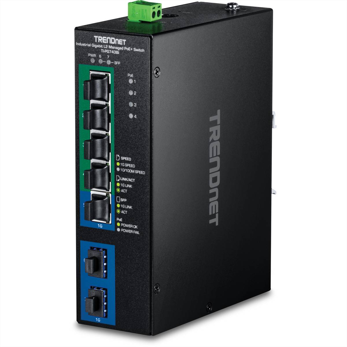 TrendNet TRENDNET - Industrial L2 - Switch - 1 Gbps sieťový switch 10 / 100 / 1000 MBit/s-3