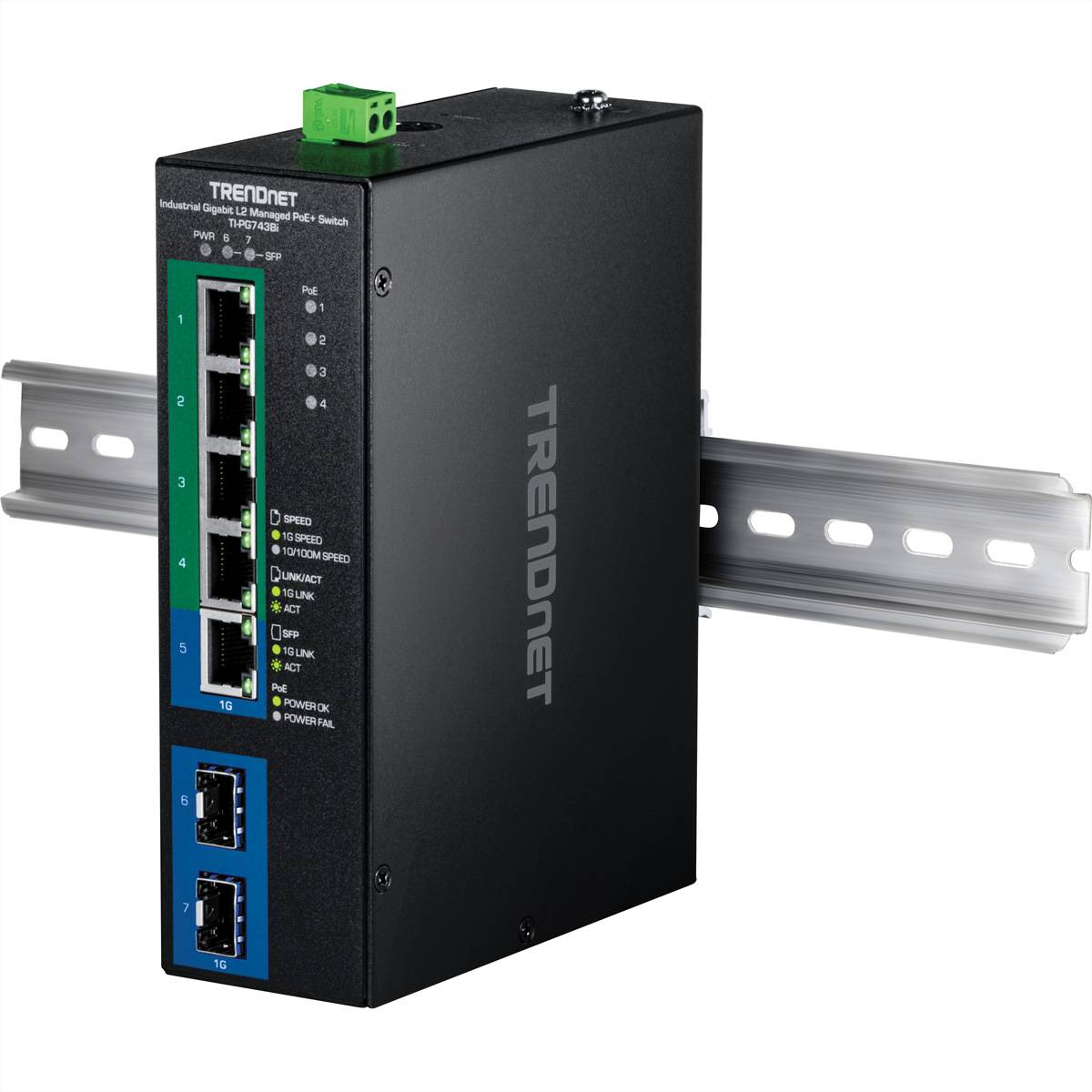 TrendNet TRENDNET - Industrial L2 - Switch - 1 Gbps sieťový switch 10 / 100 / 1000 MBit/s-4