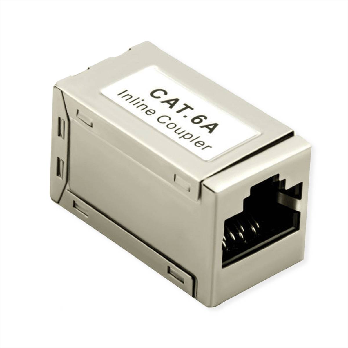Roline RJ-45 Kupplung geschirmt, Cat.6A Afgeschermde RJ45-doorvoerkoppeling voor verbinding, koppeling of verlenging van RJ-45 netwerkkabels...