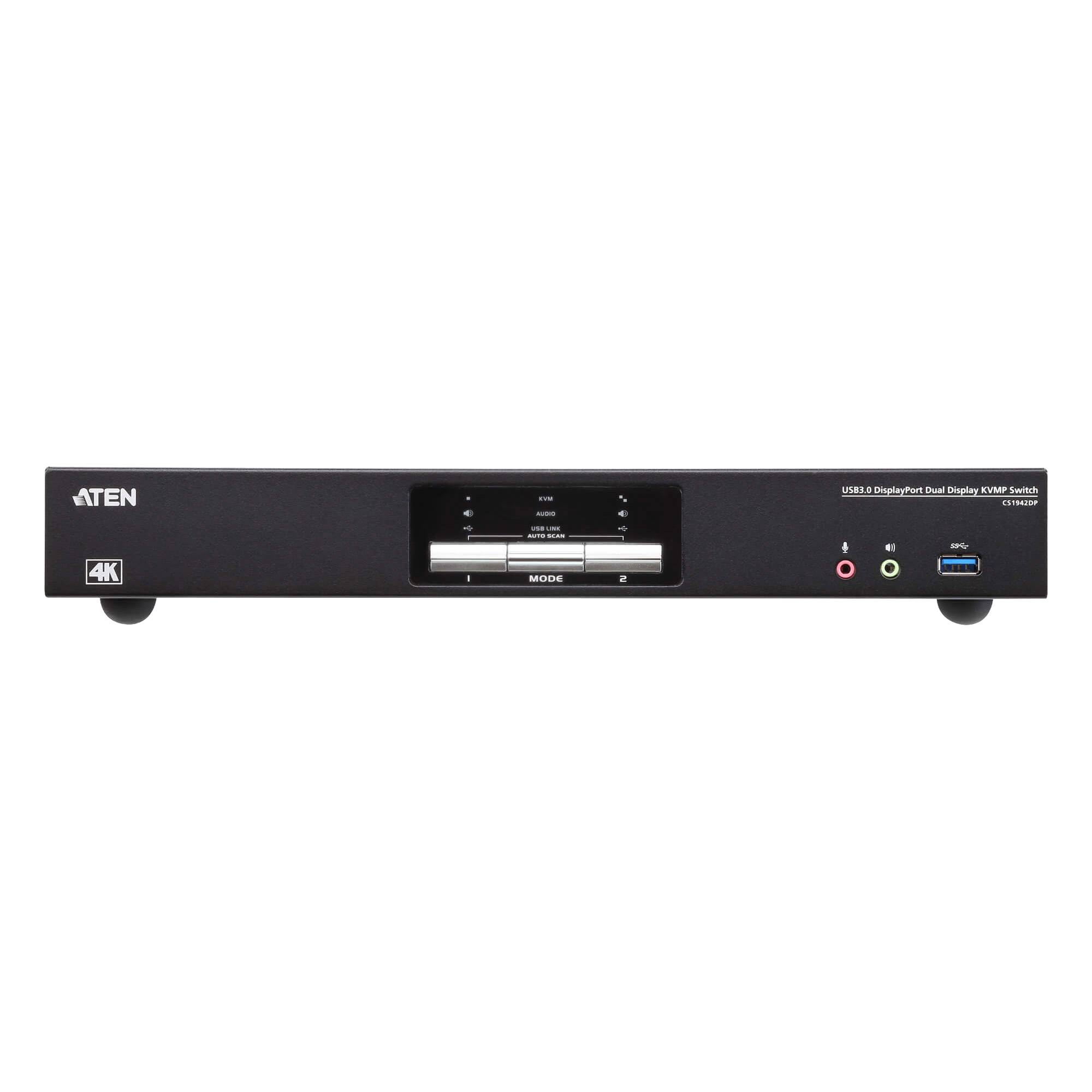 ATEN ATEN CS1942DPA 2-Port USB 3.0 8K DP KVM, prepínač KVM DisplayPort 7680 x 4320 Pixel-1