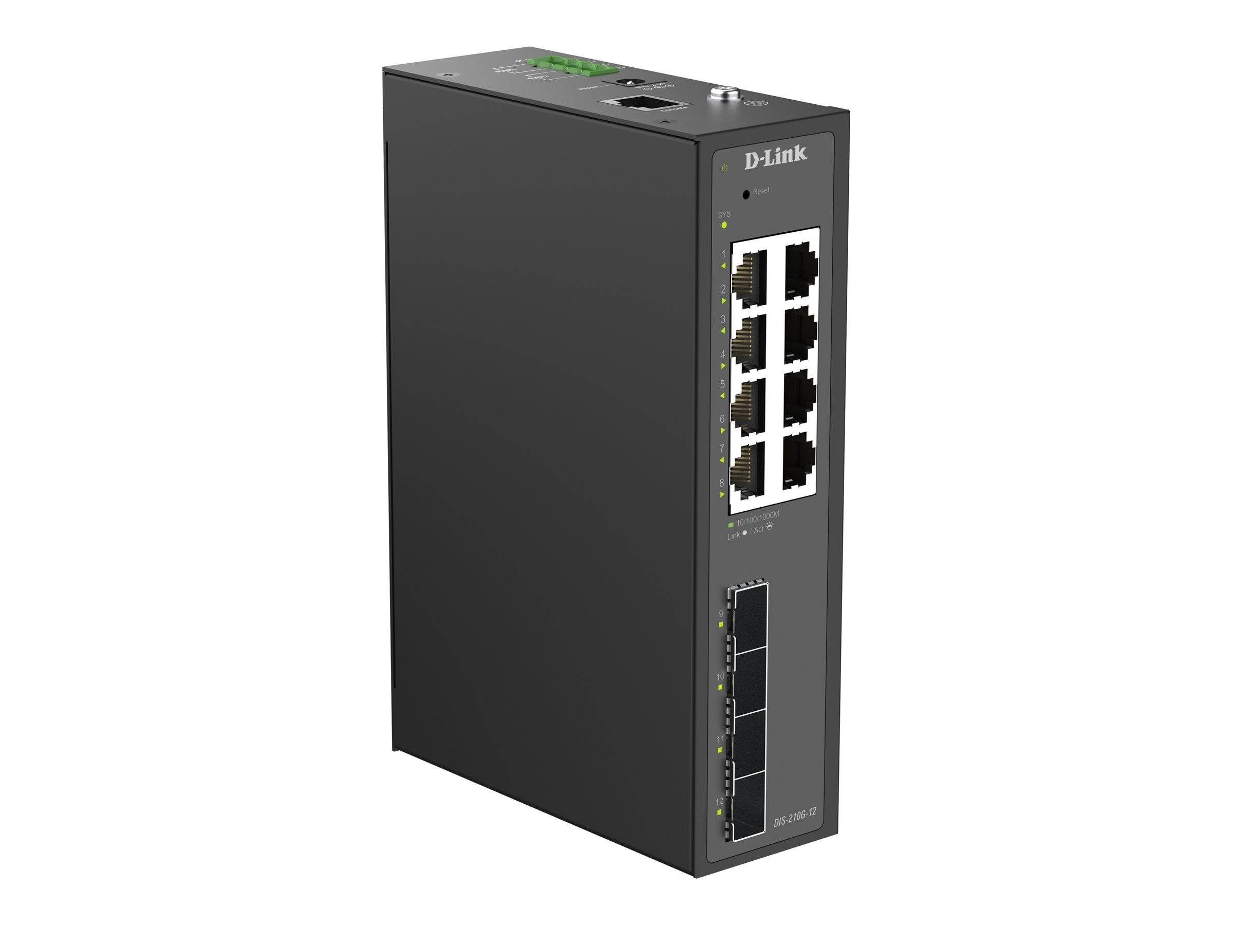 D-Link DIS-210G-12  DIS-210G-12 12-Port Switch, Smart Netwerk switch