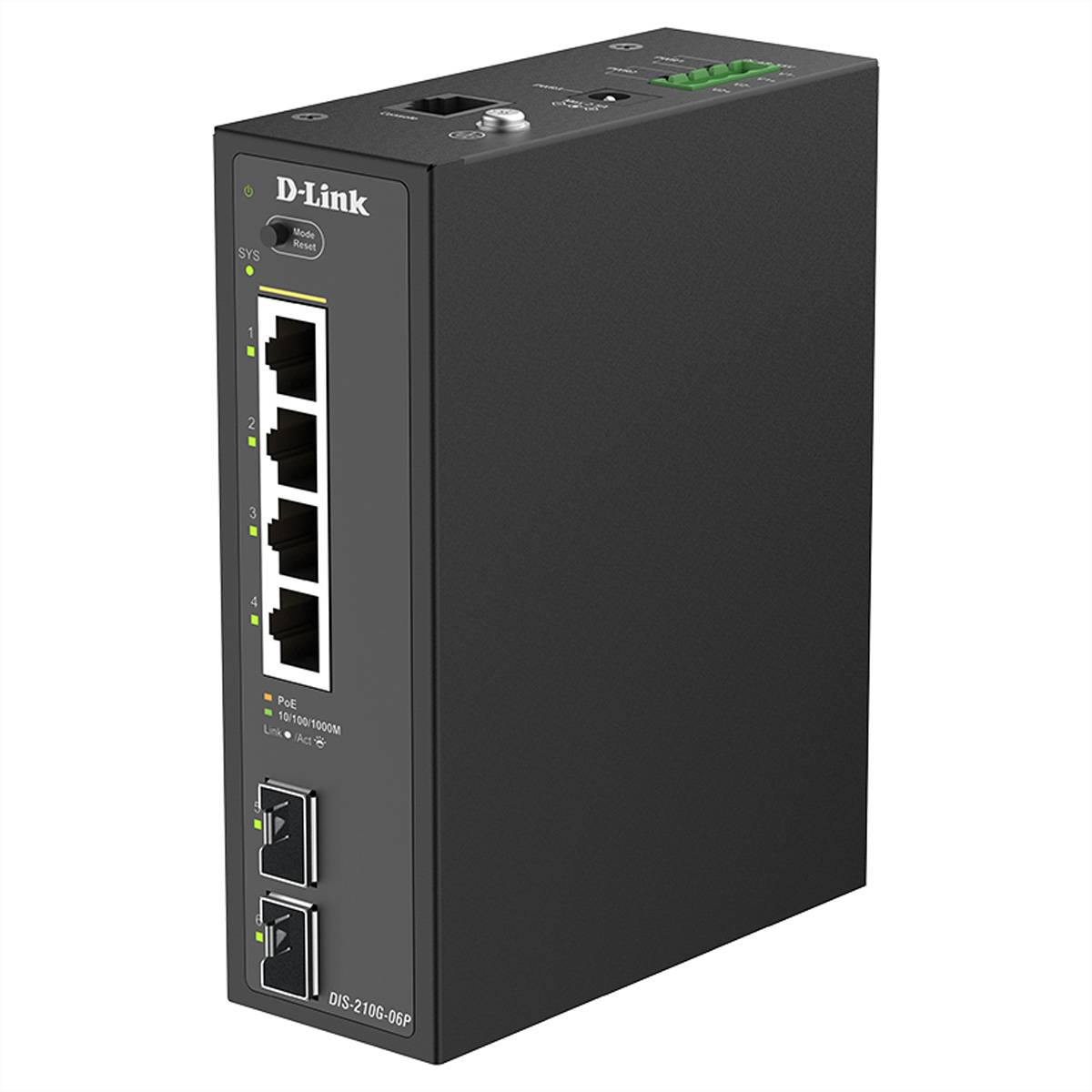 D-Link DIS-210G-06P  DIS-210G-06P 6-Port Switch, Smart Netwerk switch