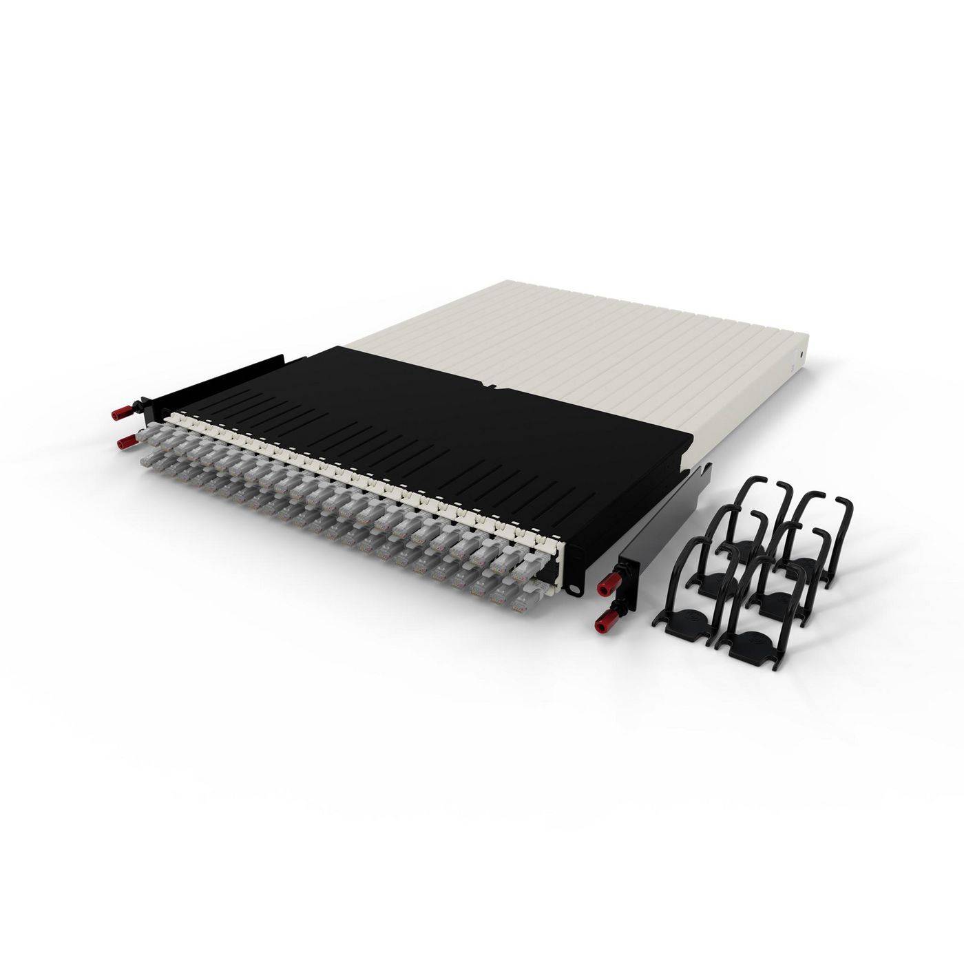 Patchbox .one - Kabeleinzugssystem - CAT 6a Kabelgeleiding voor patchkast Grijs