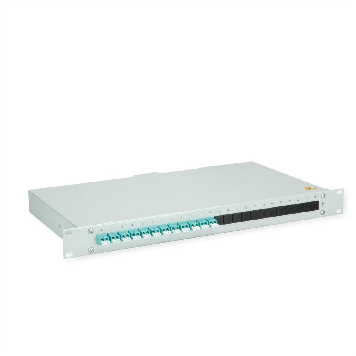 Teleg&auml;rtner BASIS eco LWL-Panel mit Kupp Glasvezel 1 HE Grijs