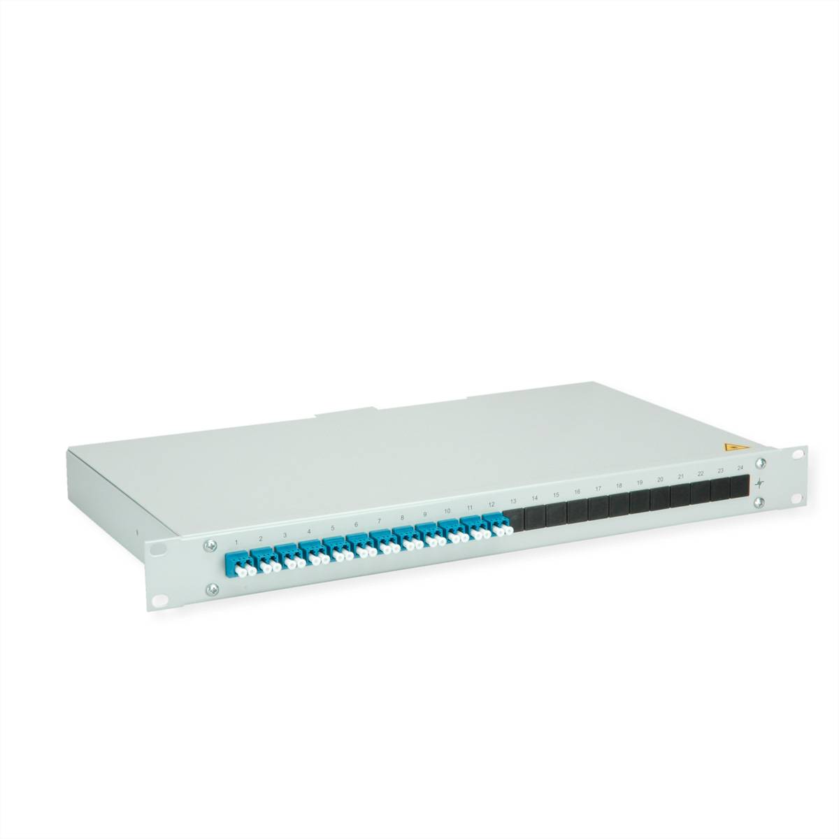 Teleg&auml;rtner BASIS eco LWL-Panel mit Kupp Glasvezel 1 HE Grijs