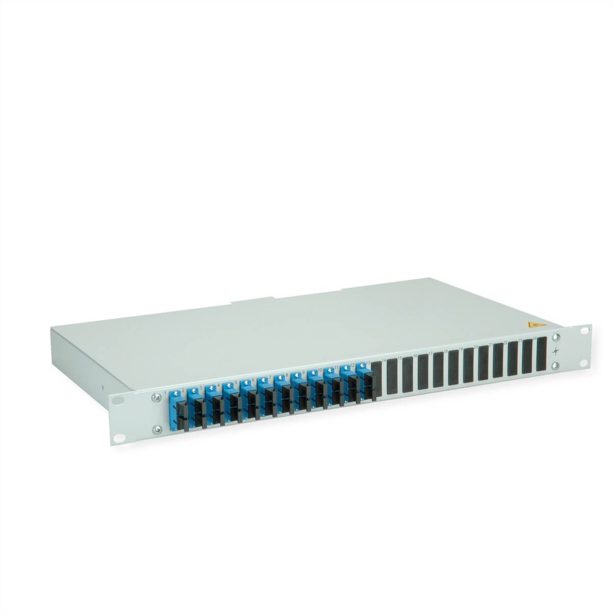 Teleg&auml;rtner BASIS eco LWL-Panel mit Kupp Glasvezel 1 HE Grijs