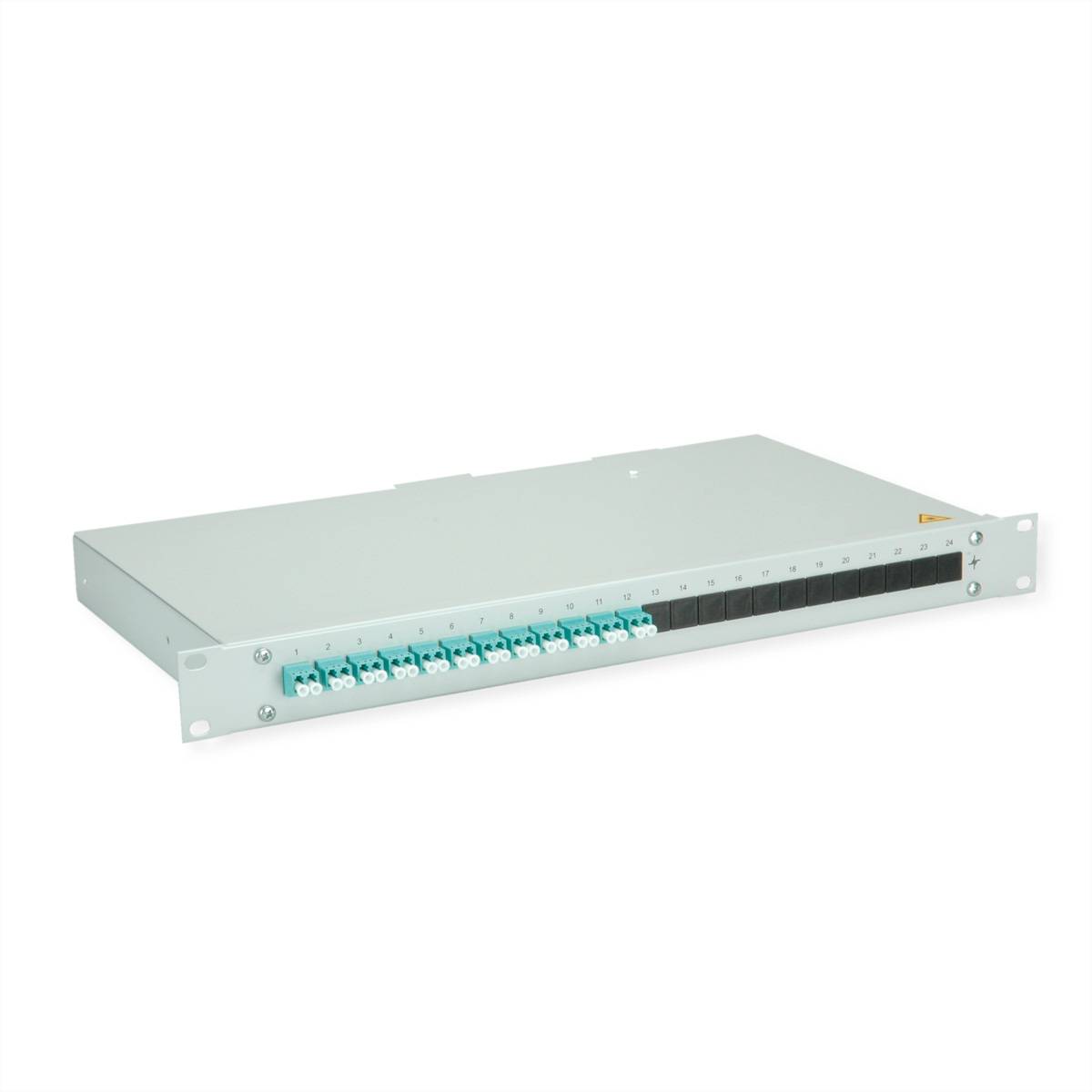 Teleg&auml;rtner BASIS eco LWL-Panel mit Kupp Glasvezel 1 HE Grijs