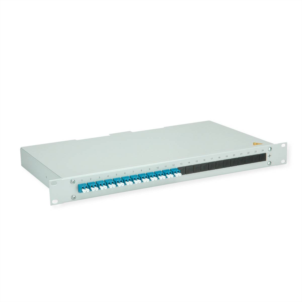 Teleg&auml;rtner BASIS eco LWL-Panel mit Kupp Glasvezel 1 HE Grijs