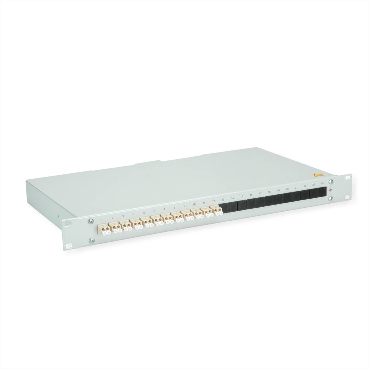 Teleg&auml;rtner BASIS eco LWL-Panel mit Kupp Glasvezel 1 HE Grijs