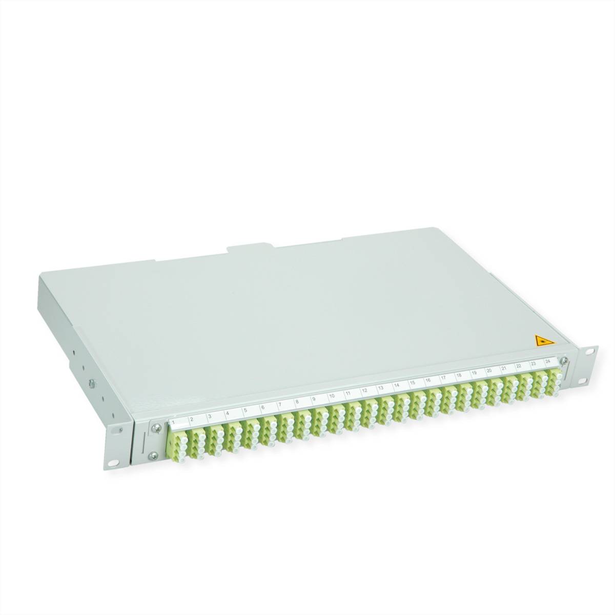 Teleg&auml;rtner BASIS V LWL-Panel mit Kupplu Glasvezel 1 HE Grijs