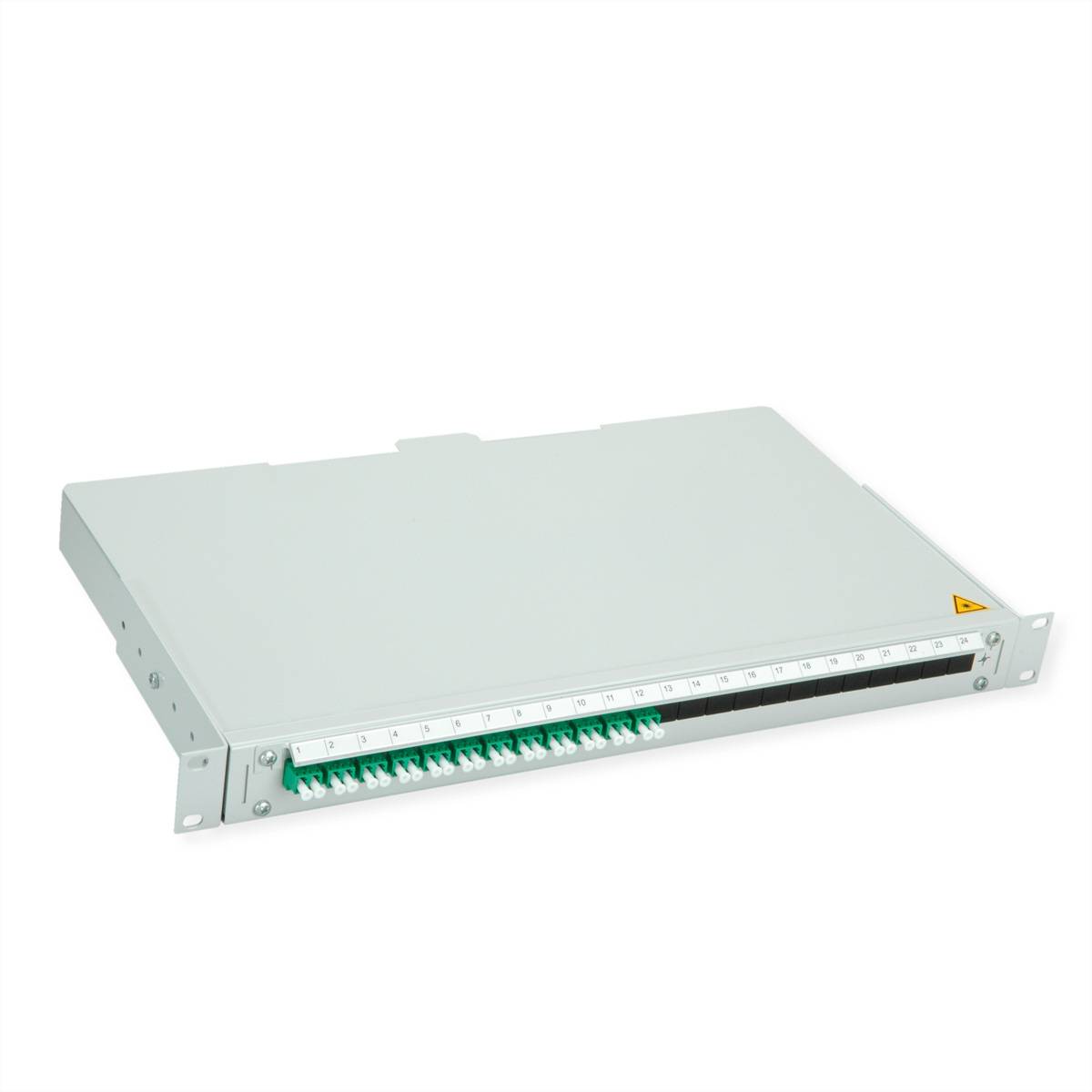 Teleg&auml;rtner BASIS V LWL-Panel mit Kupplu Glasvezel 1 HE Grijs