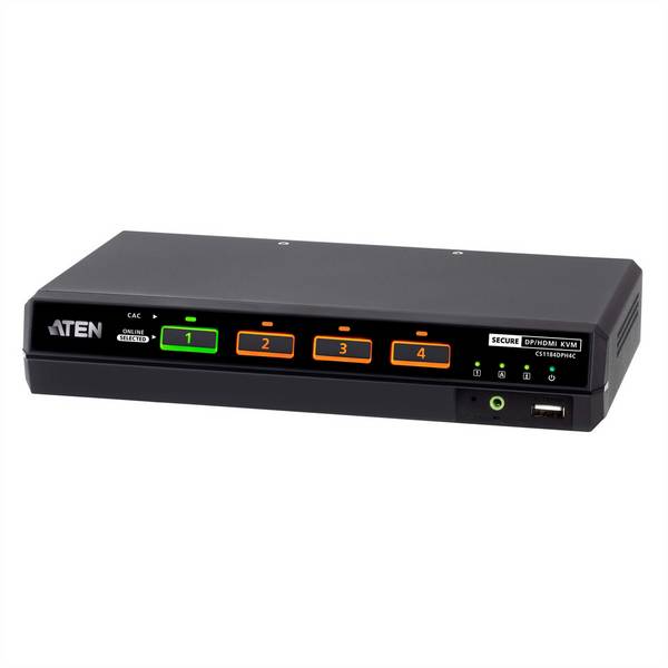 ATEN ATEN CS1184DPH4C 4-Port USB 5K DP/HDMI,  prepínač KVM