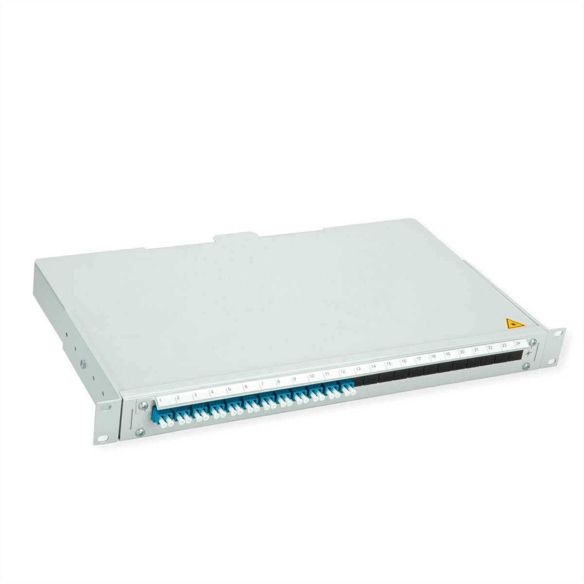 Teleg&auml;rtner BASIS V LWL-Panel mit Kupplu Glasvezel 1 HE Grijs