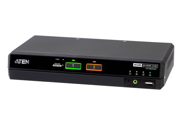 ATEN ATEN CS1182DPH4C 2-Port USB 5K DP/HDMI,  prepínač KVM