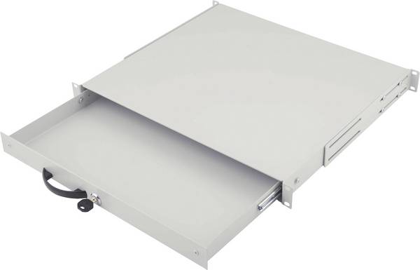 Digitus DN-19 KEY-1U 19 palca 1 U vysúvací svetlo sivá (RAL 7035)