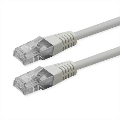 Roline 21.51.1546 RJ45 sieťové káble, prepojovacie káble CAT 6 U/UTP 2 m biela netienený 1 ks-0