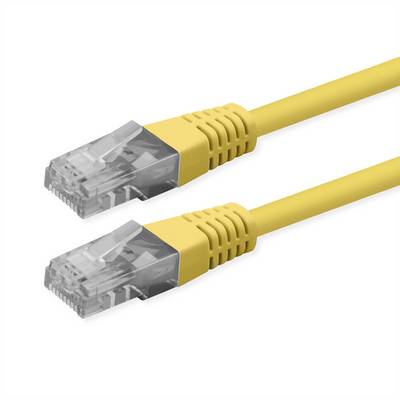 Roline 21.51.1562 RJ45 sieťové káble, prepojovacie káble CAT 6 U/UTP 5.00 m žltá netienený 1 ks-0