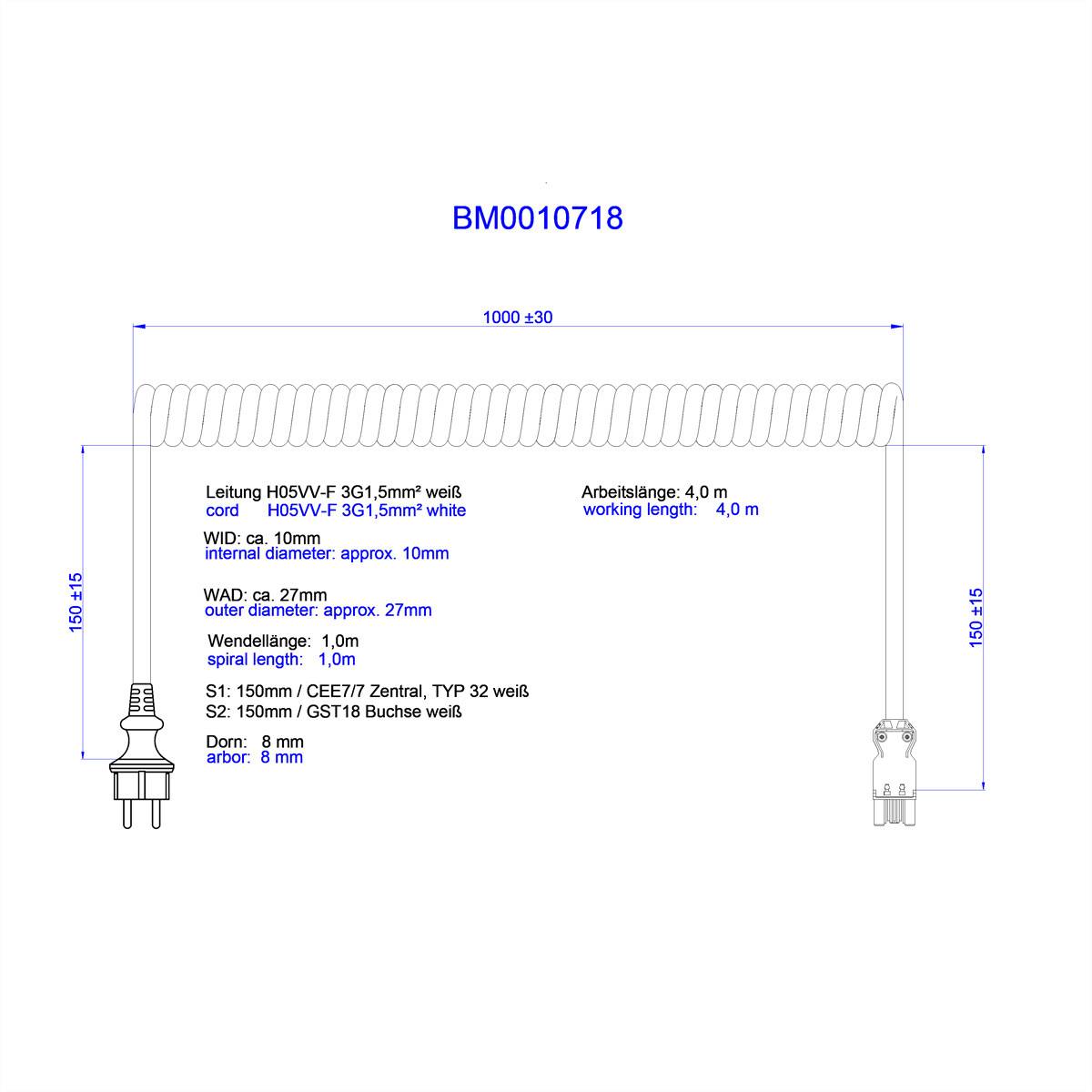 Bachmann BM0010718 Stopcontact Wit