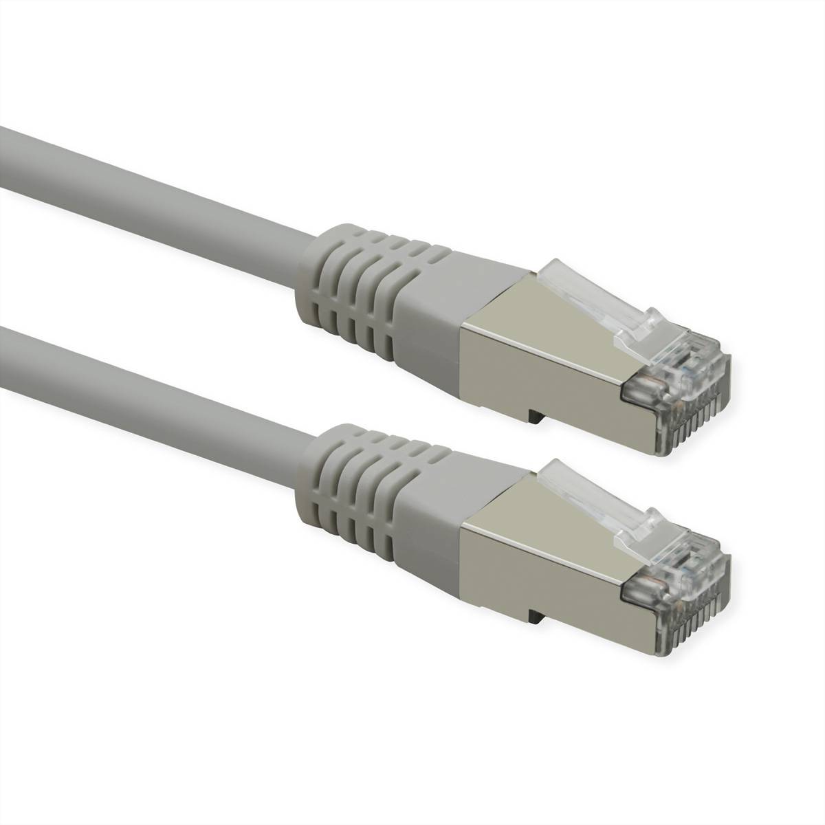 Roline 21.51.0840 RJ45 sieťové káble, prepojovacie káble CAT 6 S/FTP 10.00 m sivá dvojžilový tienený 1 ks-2