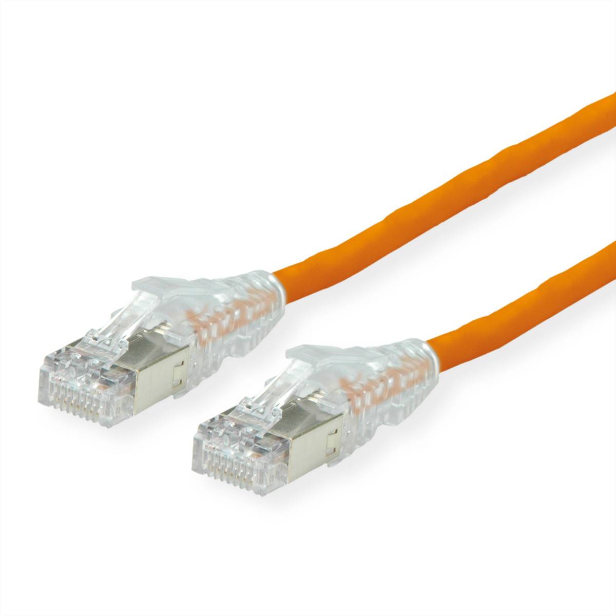 Secomp 21.05.0627 RJ45 sieťové káble, prepojovacie káble CAT 6A S/FTP 20.00 m oranžová dvojžilový tienený, bez halogénov-0