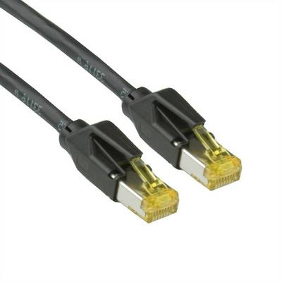 Secomp 21.05.9536 RJ45 sieťové káble, prepojovacie káble CAT 6A S/FTP 3.00 m čierna dvojžilový tienený, bez halogénov, s-0