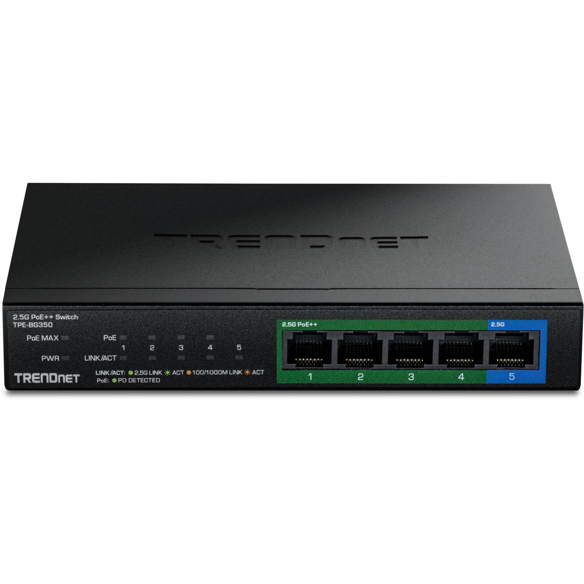 TrendNet TPE-BG350  TPE-BG350 5-Port 2.5G Switch Po Netwerk switch
