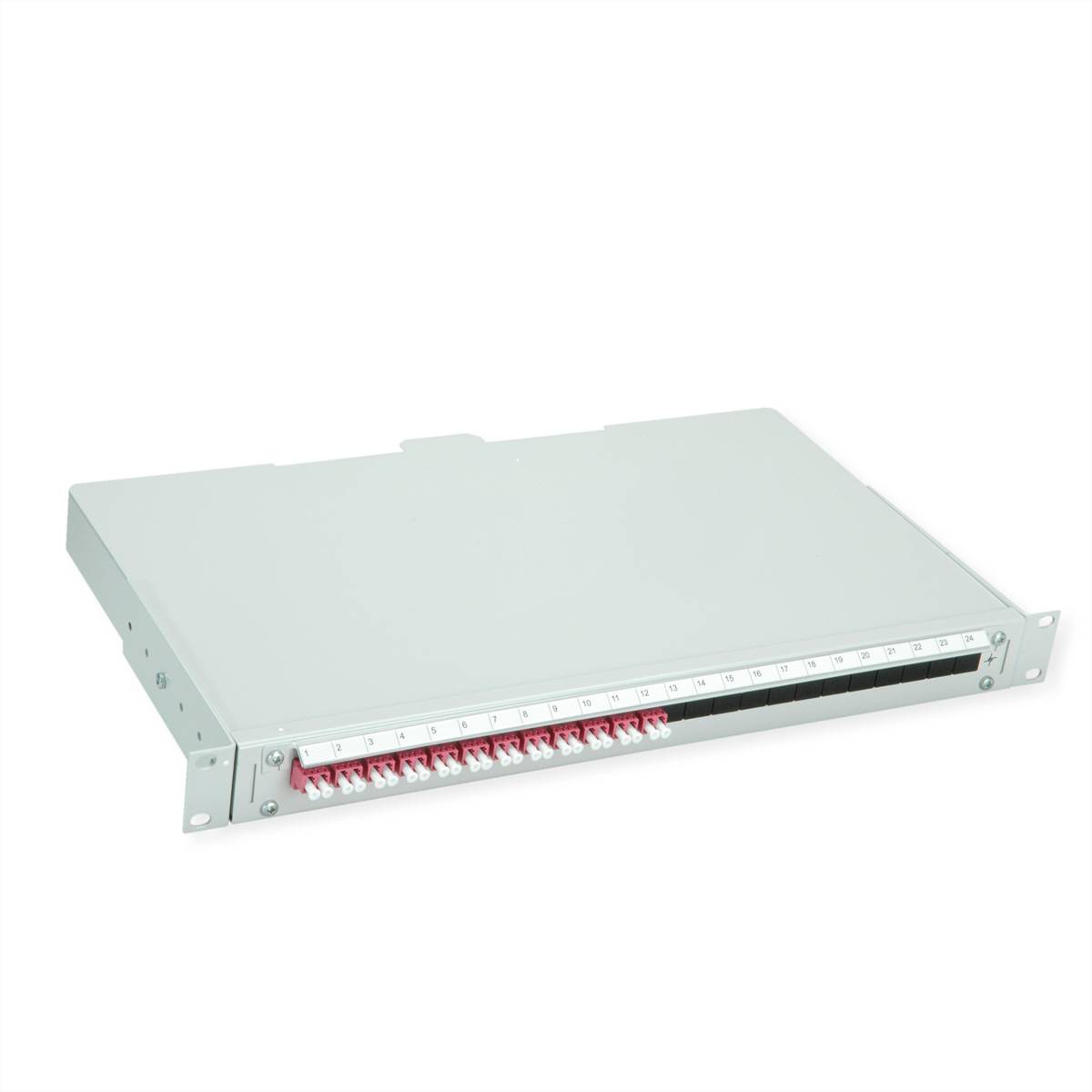 Teleg&auml;rtner BASIS V LWL-Panel mit Kupplu Glasvezel 1 HE Grijs