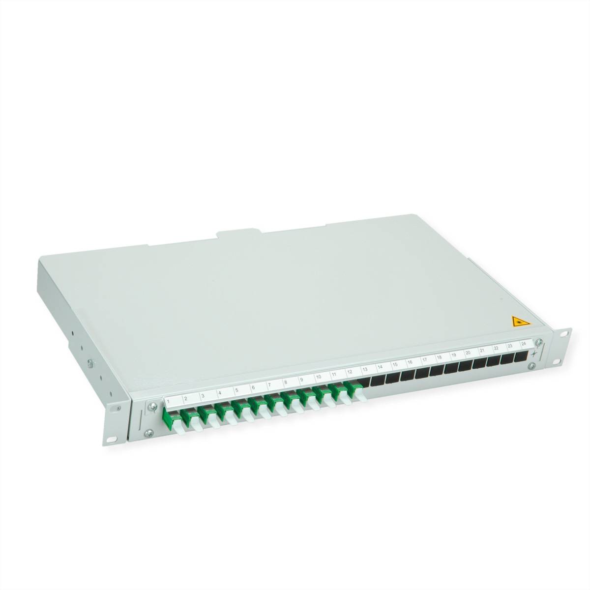 Teleg&auml;rtner BASIS V LWL-Panel mit Kupplu Glasvezel 1 HE Grijs