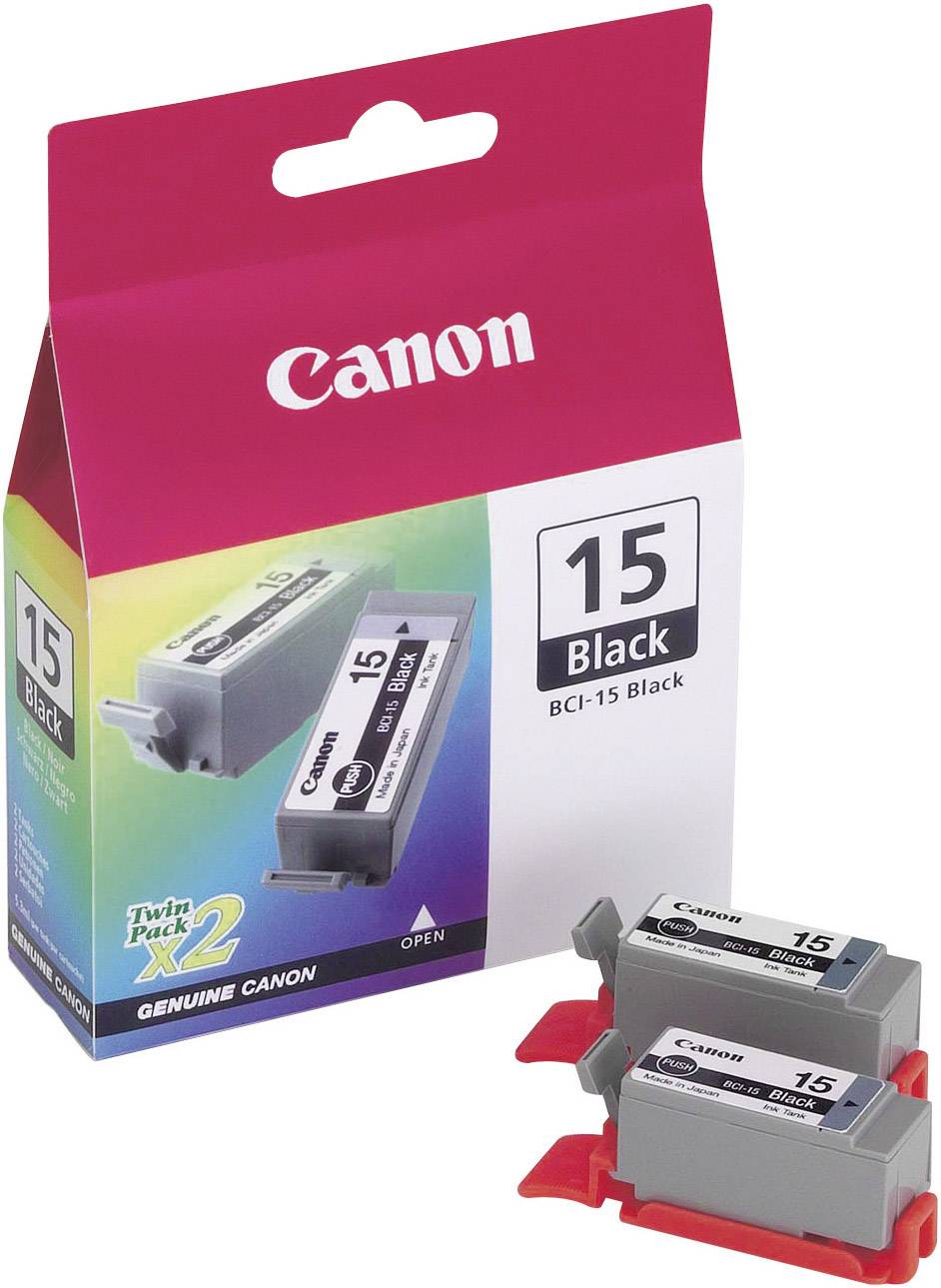 Canon Cartuccia BCI-15BK Originale Conf 2 pz Nero 8190A002