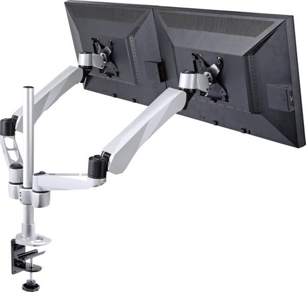 SpeaKa Professional SP-3947568 Flex  stolový držiak monitoru  25,4 cm (10") - 68,6 cm (27") výškovo nastaviteľný, sklápajúci, nakláňací, otočný, skladací