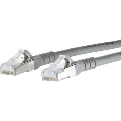 Dva sivé ethernetové káble s priehľadnými konektormi, ktoré sa bežne používajú na sieťové a internetové pripojenia.