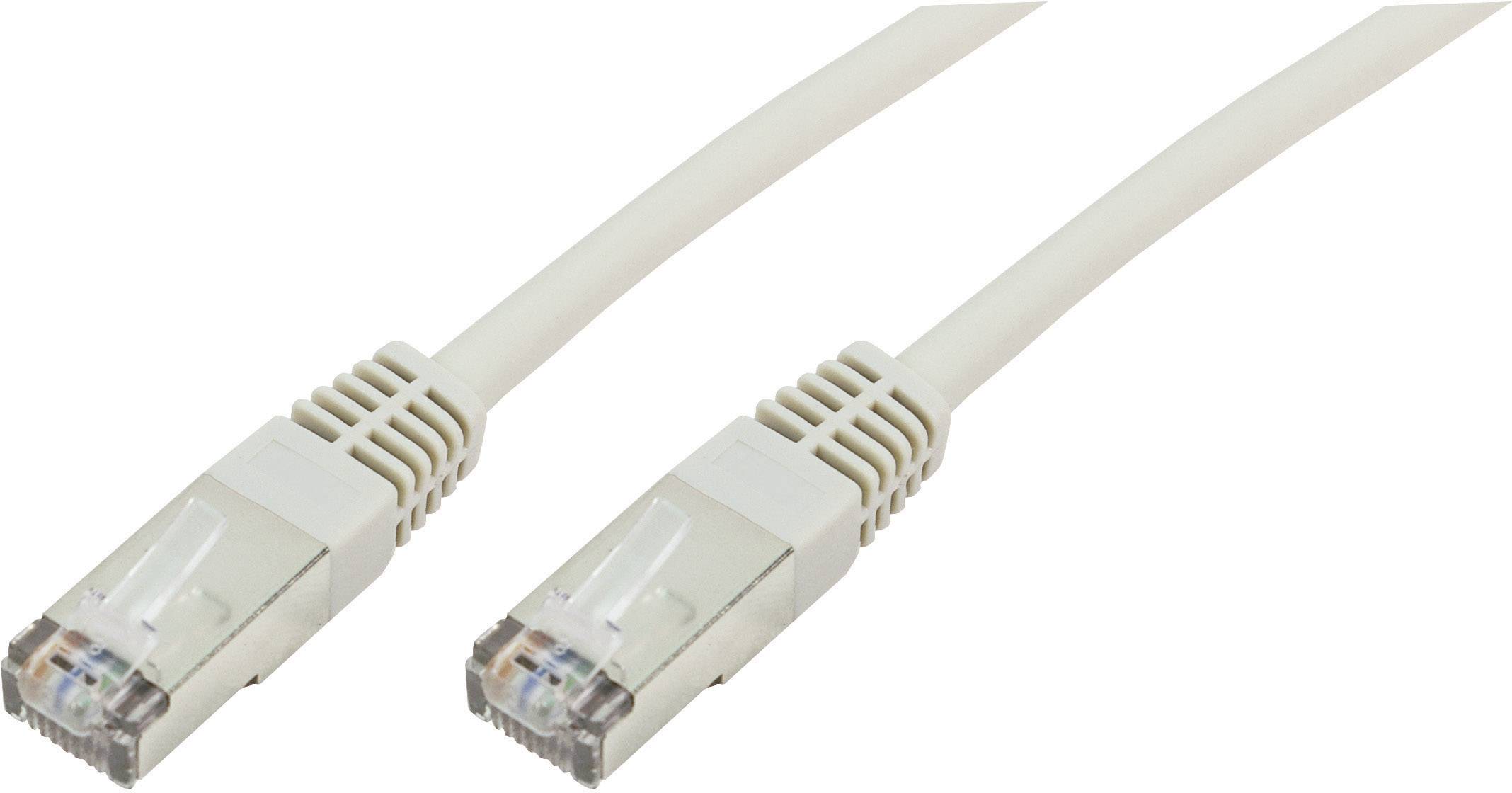 Digitus DK-1521-100 RJ45 sieťové káble, prepojovacie káble CAT 5e F/UTP 10.00 m sivá 1 ks