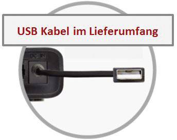 USB kábel súčasťou balenia