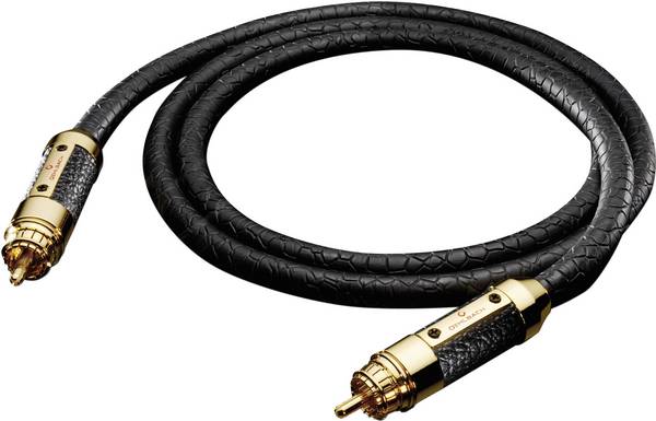 cinch digitálny prepojovací kábel Oehlbach 13825, [1x cinch zástrčka - 1x cinch zástrčka], 0.50 m, čierna