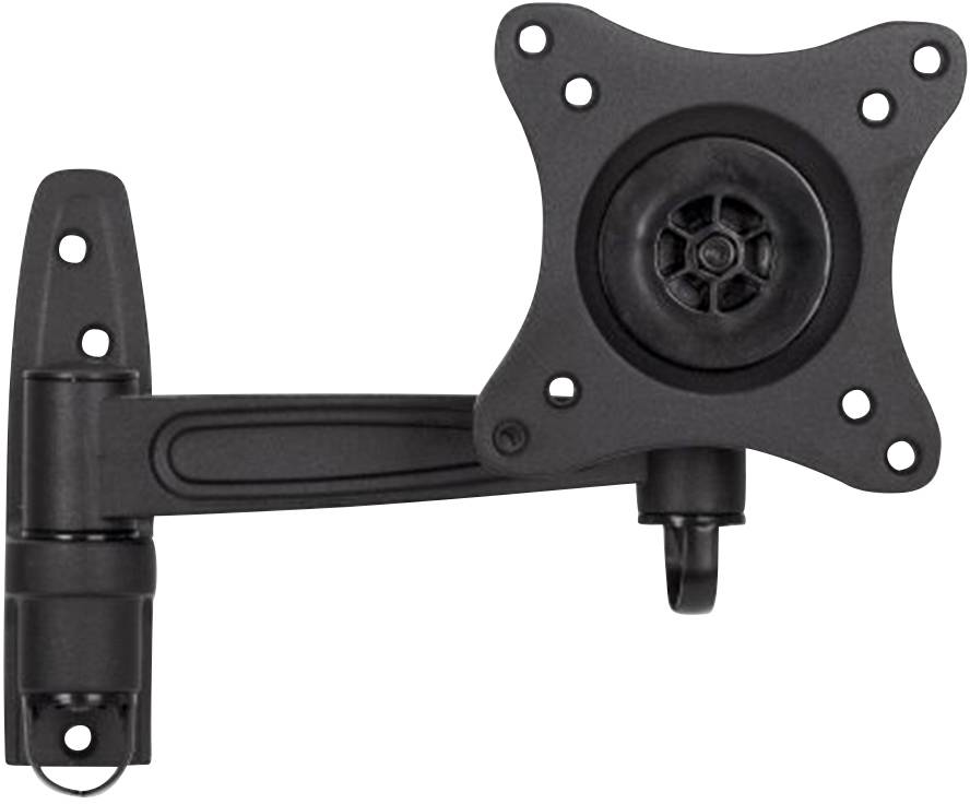 Manhattan 423700 Enkel Skærm-vægbeslag 33,0 cm (13) - 68,6 cm (27) Sort Vippebar, Bevægelig