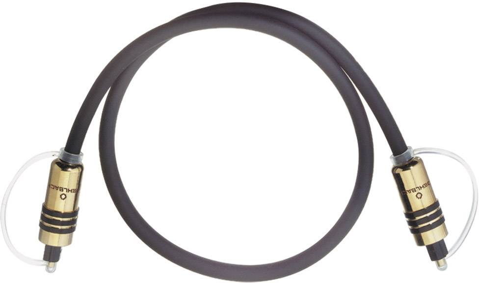 Oehlbach 6082 Toslink Digital lyd Tilslutningskabel [1x Toslink-stik (ODT) - 1x Toslink-stik (ODT)] 2.00 m Grå forgyldte stik