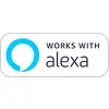 Logo s textom 'Funguje s Amazon Alexa'. Nižšie je uvedené 'Na použitie s Amazon Alexa je potrebná samostatná základňová stanica'.