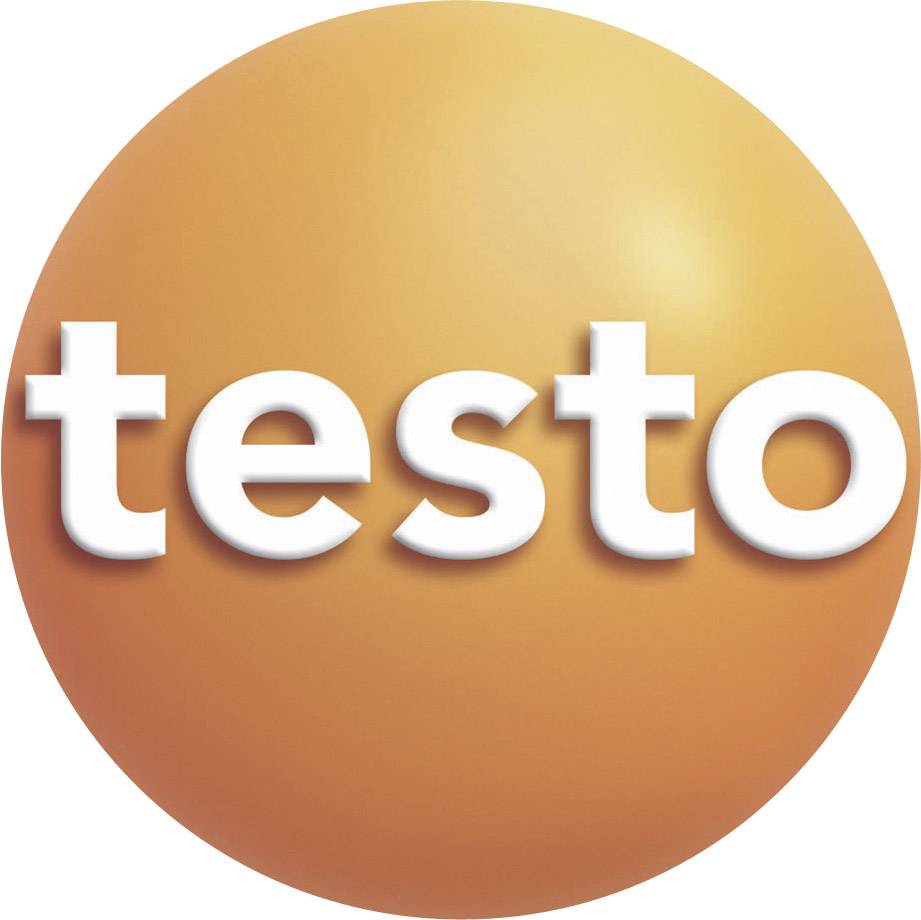 Obrázok zobrazuje oranžové logo s bielym nápisom 'testo'.
