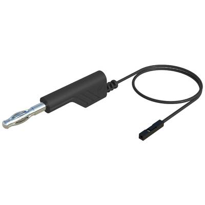 Črn ročaj z dolgo kabelsko povezavo in kovinskim priključkom. Verjetno električno orodje.