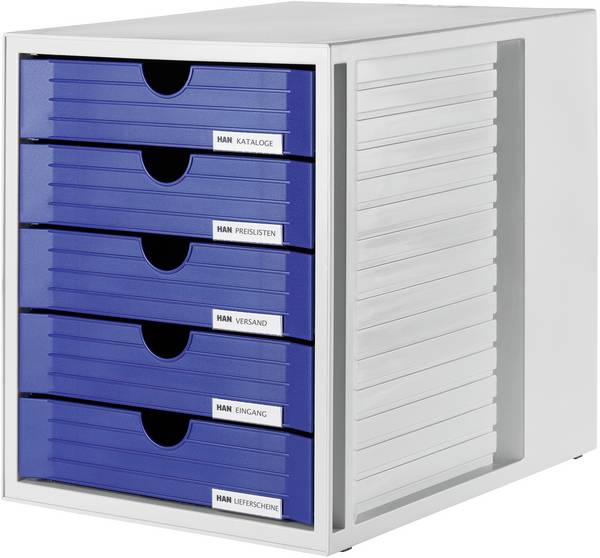 HAN Systembox 1450-14 predalnik svetlo siva DIN A4, DIN C4 Število predalov: 5