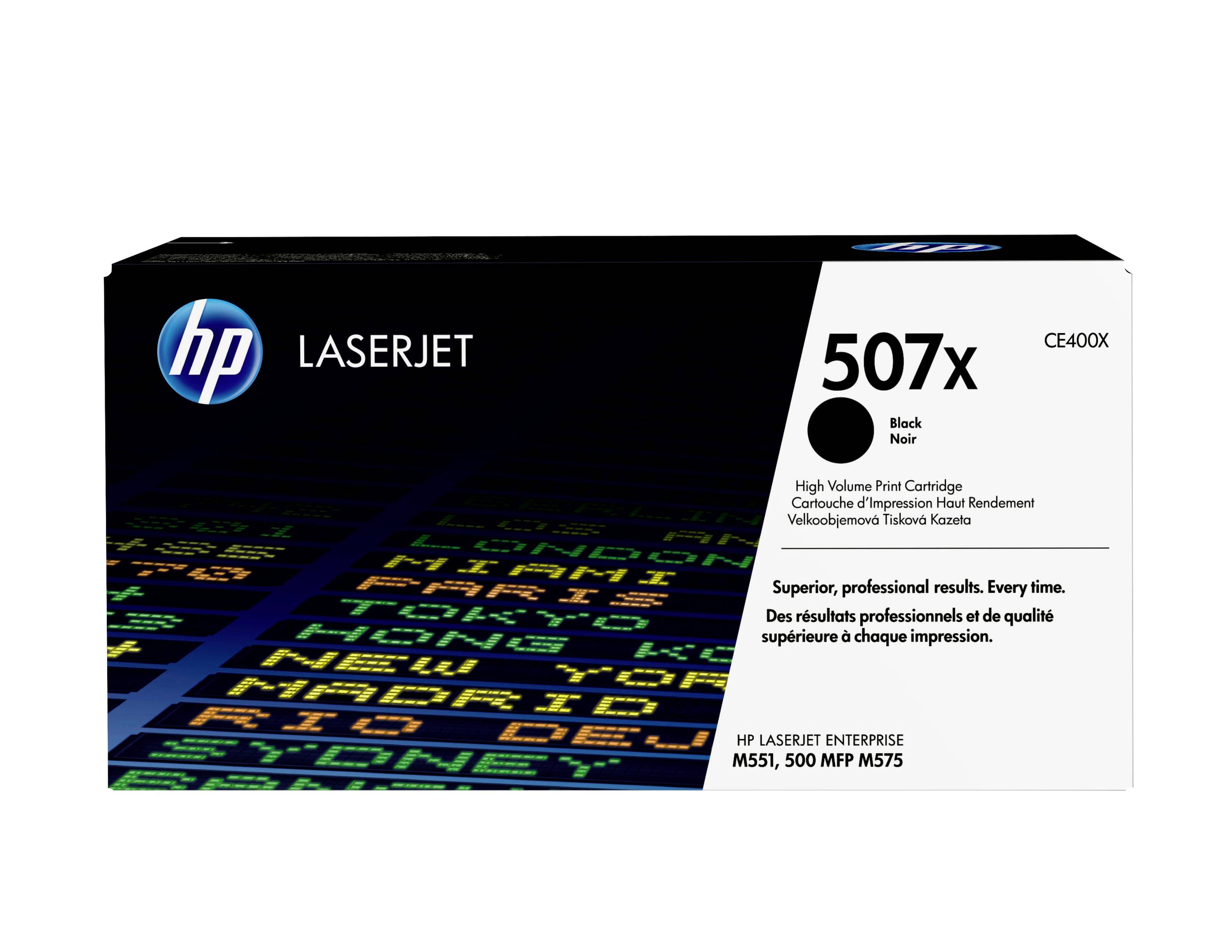 HP toner 507X original črna 11000 Strani CE400X