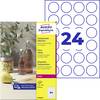 Avery-Zweckform prozorne nalepke L7780-25 ( 40 mm ),prozorne, 600 kosov, trajno lepilo