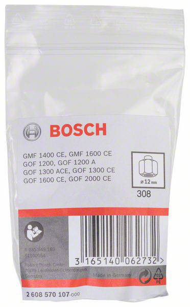 Boscheva embalaža z napisom 'GMF 1400 CE, GMF 1600 CE, GOF 1200, GOF 1200 A' in dimenzijo ø 12 mm.