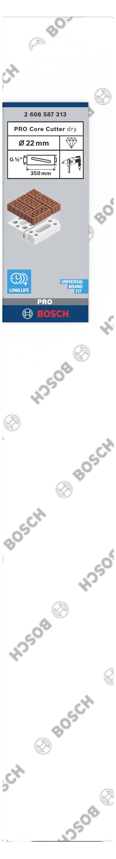 Bosch brusilni listi oglas s sliko izdelka, dimenzijami, ceno in logotipom. Vsebuje informacije o velikosti in zrnatosti izdelka.
