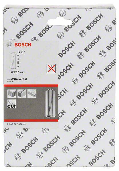 Embalaža Bosch univerzalne žage za izrezovanje, velikost 127 mm, primerna za kovino, les in plastiko. Ne vsebuje stroja.