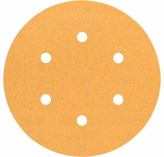 Brusilni list za ekscentrične brusilnike,z ježkom, z luknjami, zrnatost 120 () 150 mm Bosch Best for Wood 2608605089 5 kos