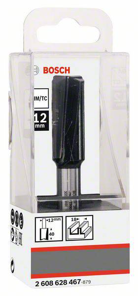 Bosch rezkar 12 mm; Na embalaži prikazan rezkar; Informacije: premer 12 mm, za les; Opozorilo: potrebna starost 18+