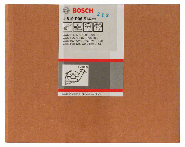 'Embalaža za Bosch žago, primerna za modele GWS 5-6, sestavljena iz 10 delov, z navedbo premera ø 35 mm.'